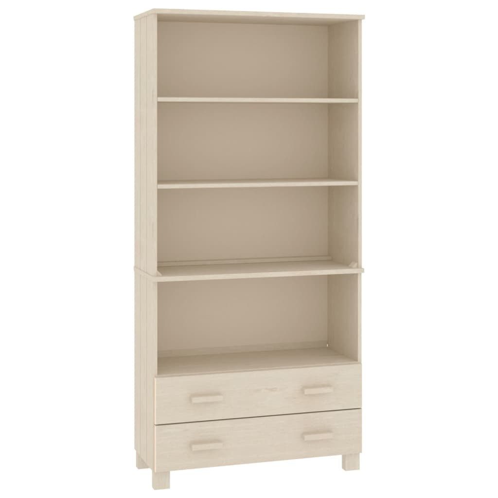 vidaXL Highboard Highboard HAMAR Massivholz Kiefer Honigbraun (2 St)