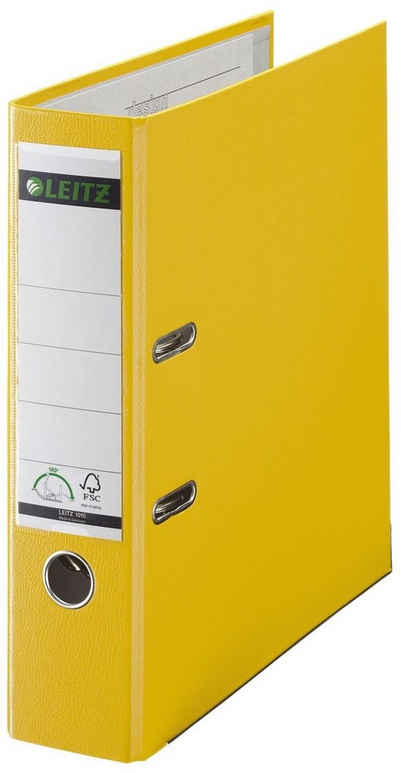 LEITZ Archivcontainer LEITZ 180 Grad Ordner, DIN A4, 80 mm, gelb