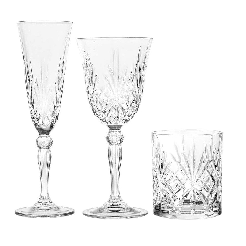 RCR Weinglas RCR Melodia Gläser Set 18 tlg., Kristallglas