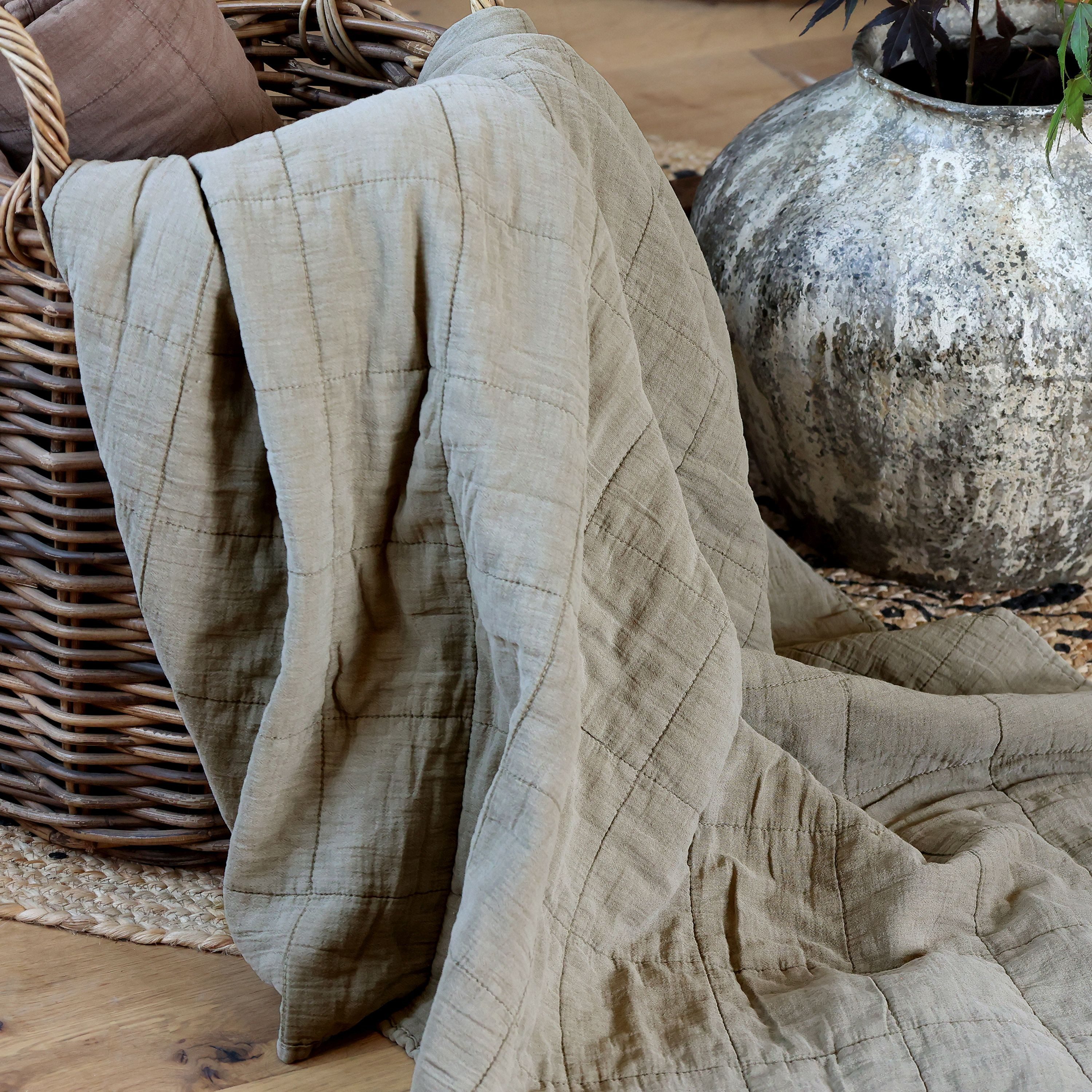 Chic Antique Tagesdecke Chic Antique - Decke Quilt Kuscheldecke 180x130cm E günstig online kaufen