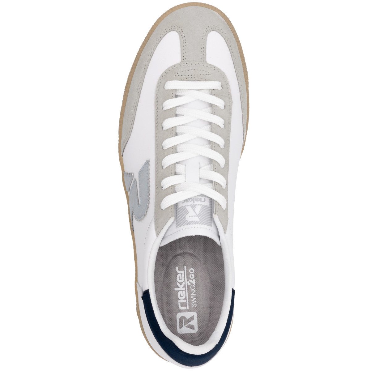 Rieker U2200 Herren Sneaker Turnschuhe, Sportschuhe, Freizeitschuhe, Halbschuhe, Schnürschuhe