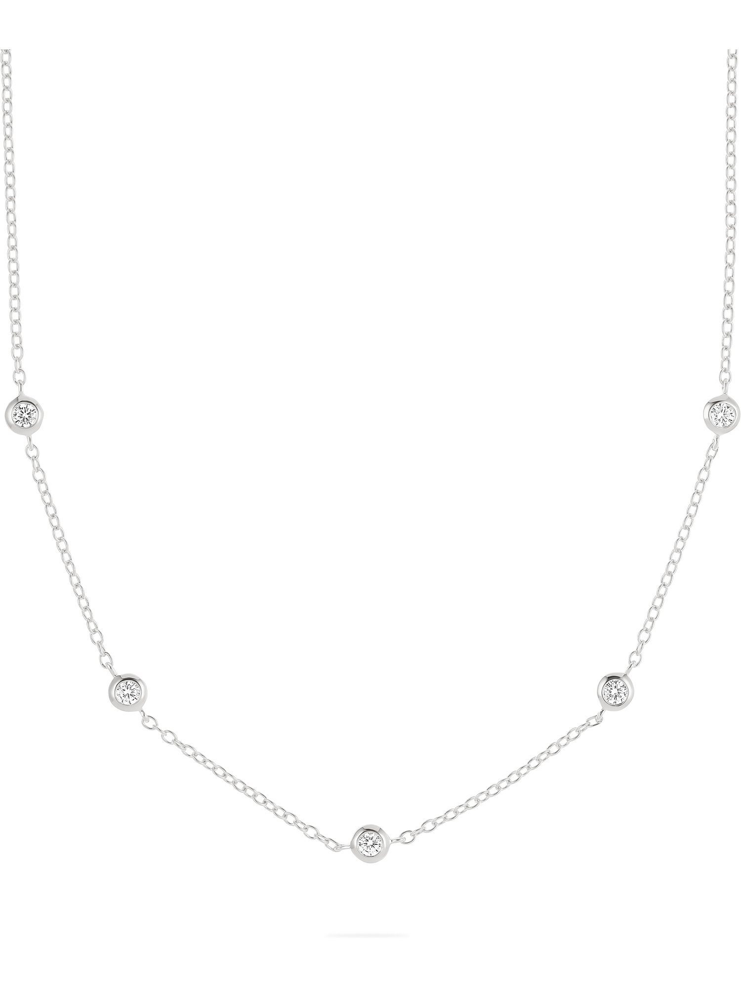 Esprit Silberkette ESPRIT Damen-Kette 925er Silber 5 Zirkonia, Purity günstig online kaufen