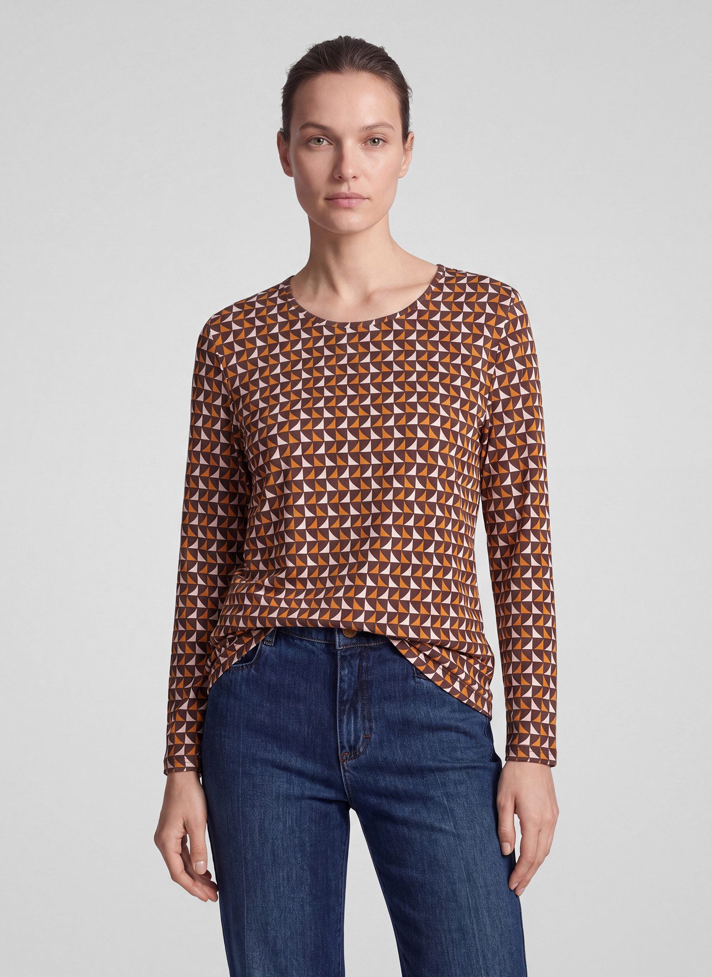 Rabe 3/4-Arm-Shirt mit Allover-Muster