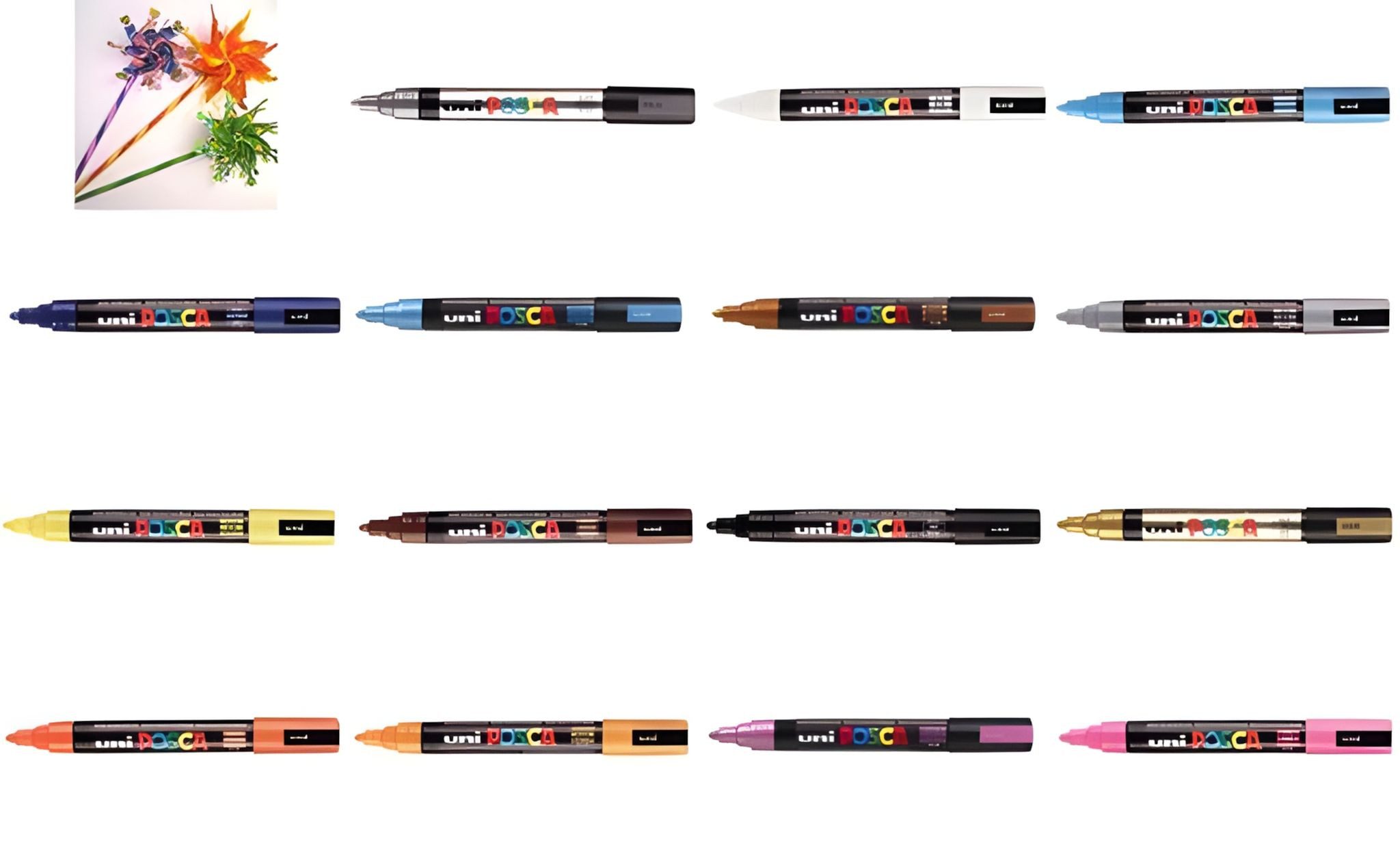 POSCA Marker Faber Castell Marker UNI POSCA PC-5M 1,8-2,5 silber