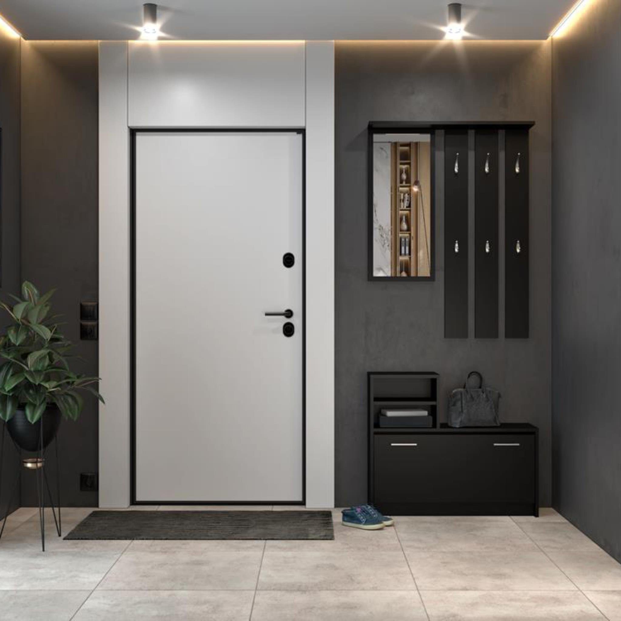 Beautysofa Garderoben-Set Castella, (Kompaktgarderobe, Set (B/H) 85 x 180 c günstig online kaufen