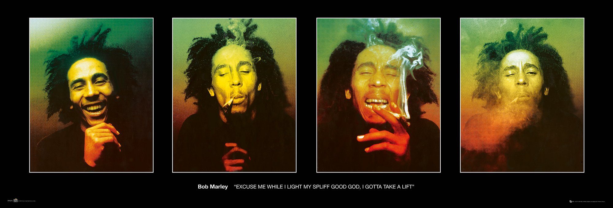 GB eye Poster Bob Marley Langbahnposter 4 verschiedene Abbildungen 158 x