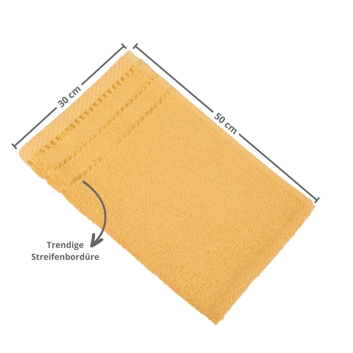 liebling Gästehandtuch Potsdam, 100% Baumwolle, mit praktischer Schlaufe zum Aufhängen, hochwertig, formstabil
