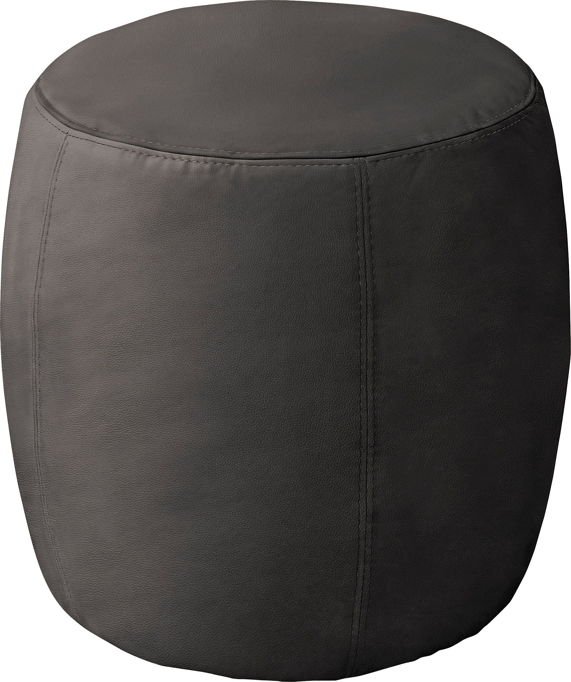 SCHÖNER WOHNEN-Kollektion Polsterhocker Tiny, in Velours oder Echtleder, B/T/H: 35/35/40 cm