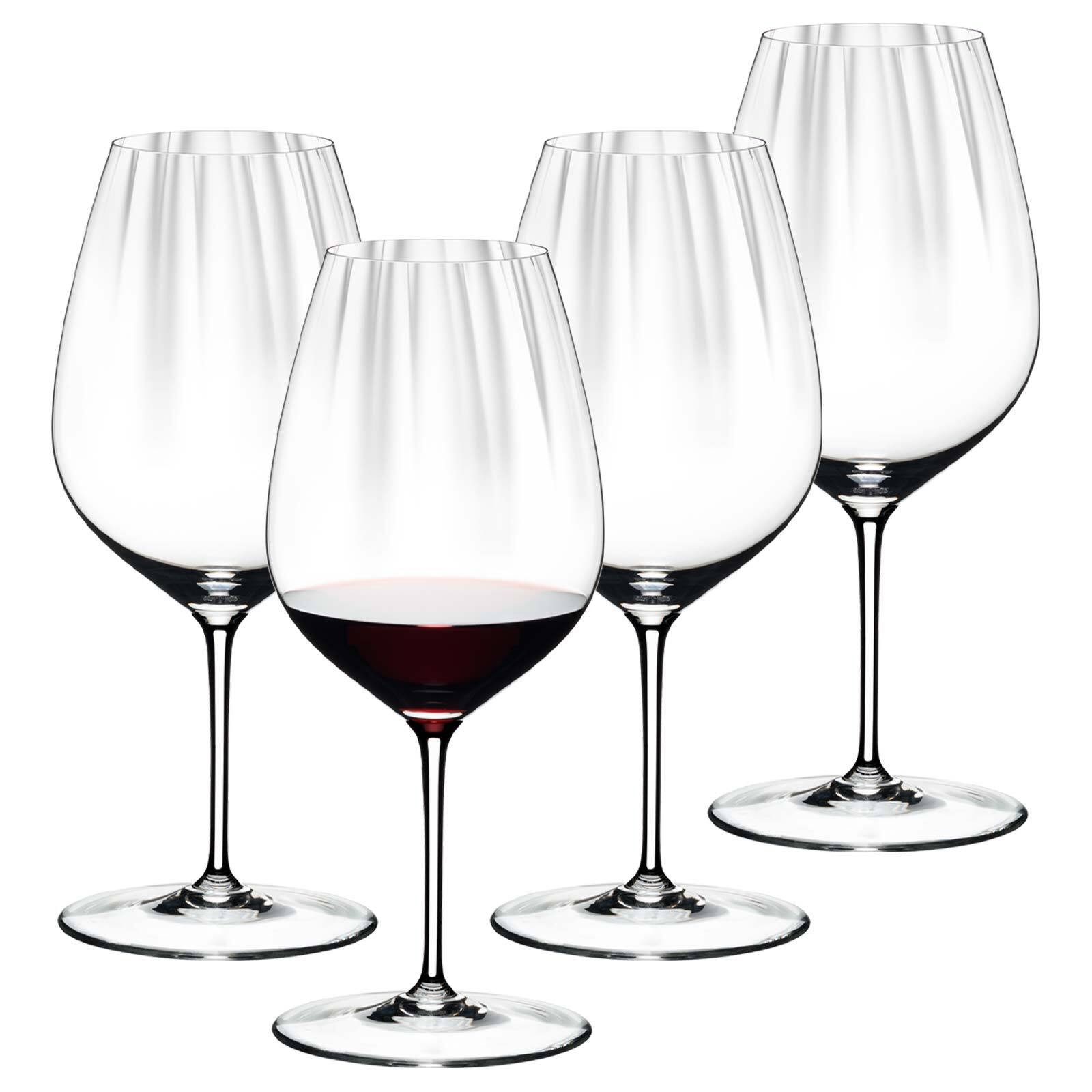 RIEDEL THE WINE GLASS COMPANY Rotweinglas Performance Cabernet / Merlotgläser 834 ml 4er Set, 4-tlg., Glas