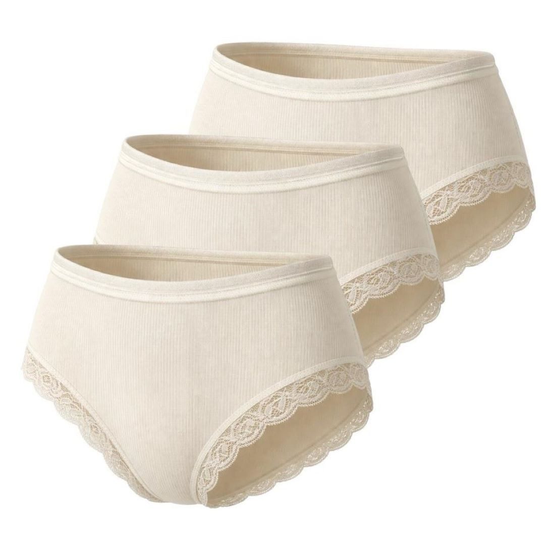 Toker Collection® Hipster Damen Slip mit edler Spitze am Beinabschluss (Pac günstig online kaufen