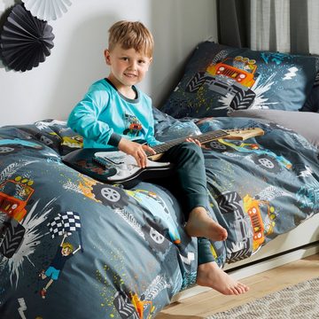 Erwin Müller Pyjama Kinder-Schlafanzug (2 tlg) Single-Jersey gemustert