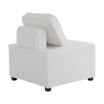 Merax Sessel als separat Einzelstück oder endless erweitbar (1-St), Modulsofa, Sitzelement mit Rücken, Cord Sofa Modul