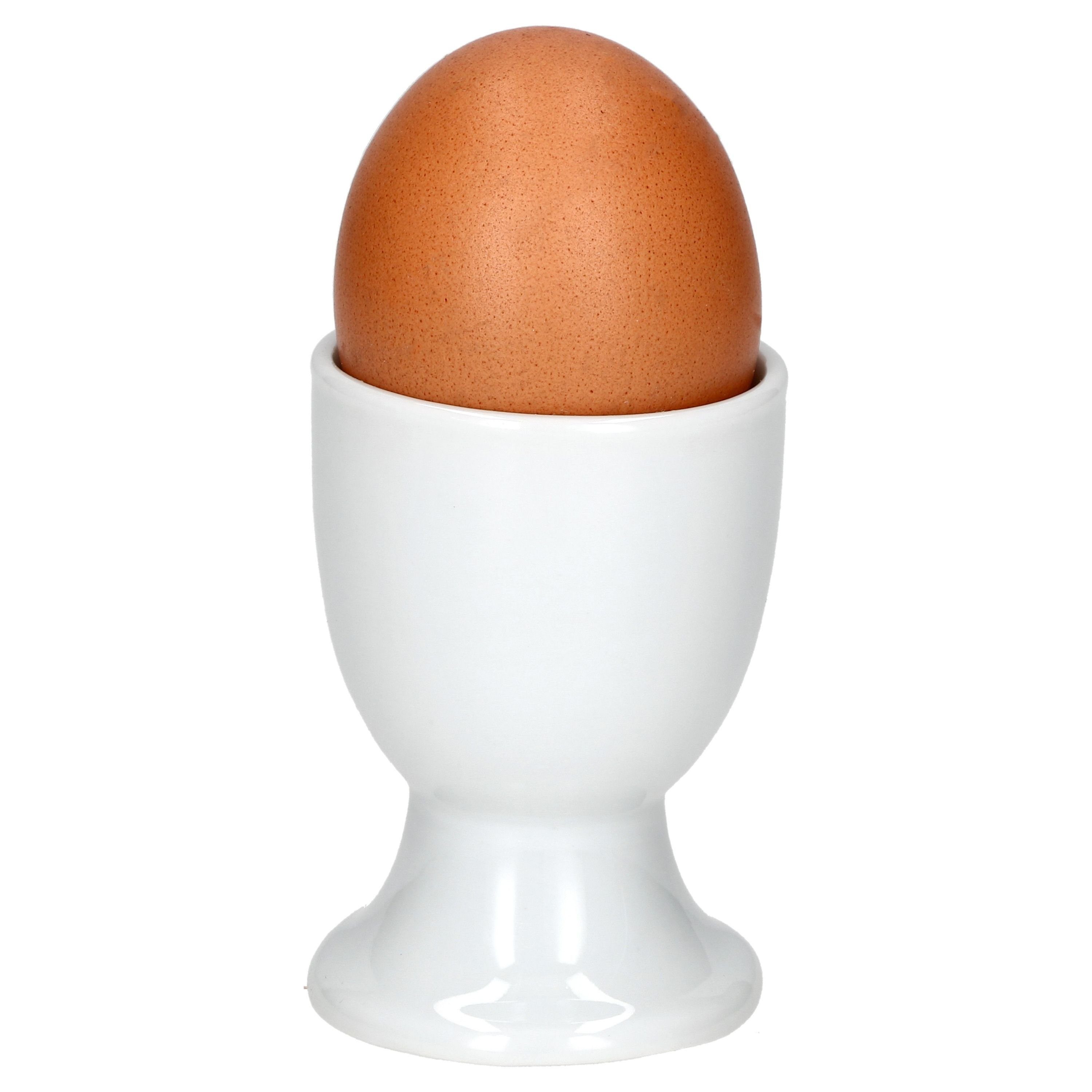 MamboCat Eierbecher 6er Set Lotta Eierbecher weiß Porzellan für 6 Personen