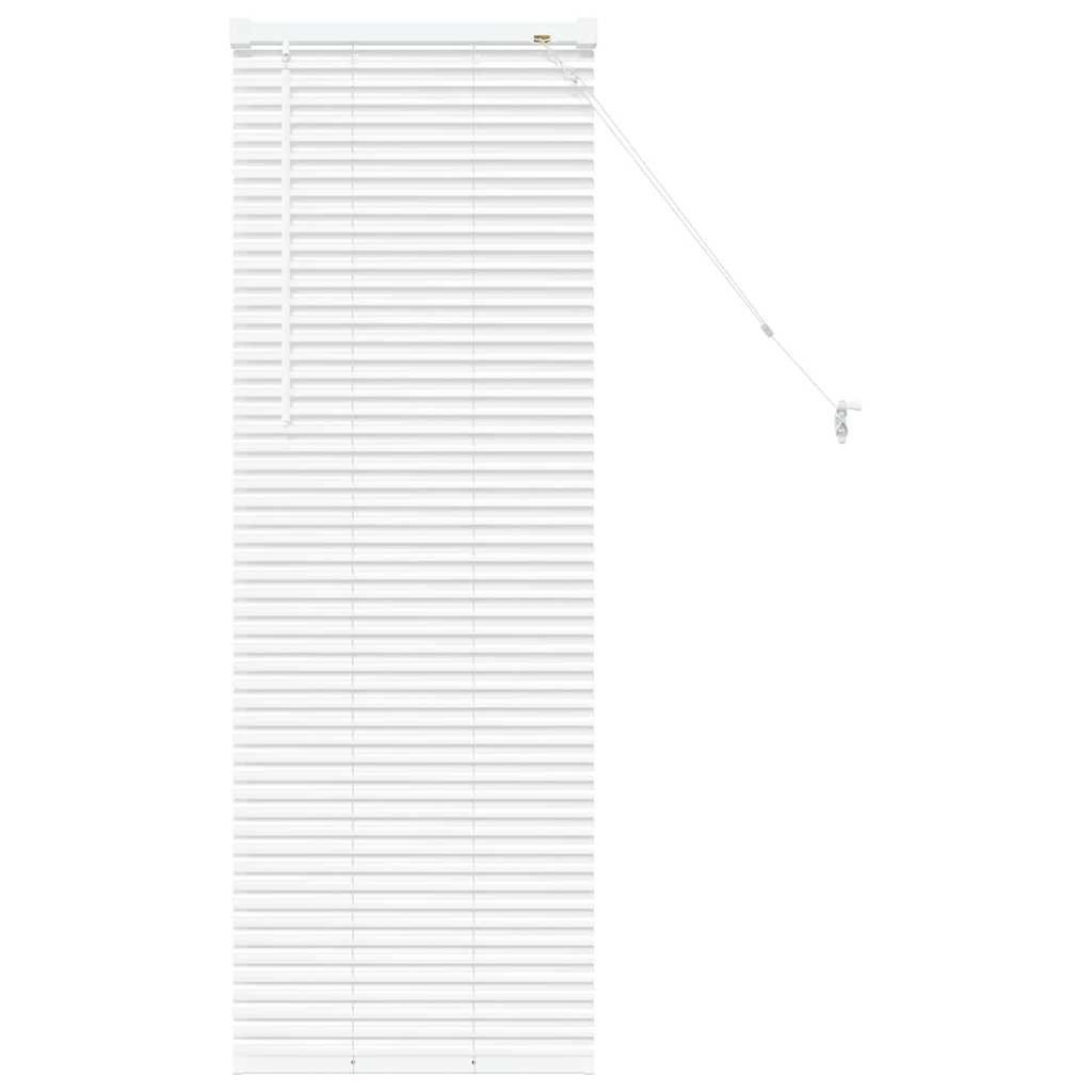 Rollo Fensterjalousie mit Vorhängen Weiß Aluminium, vidaXL günstig online kaufen