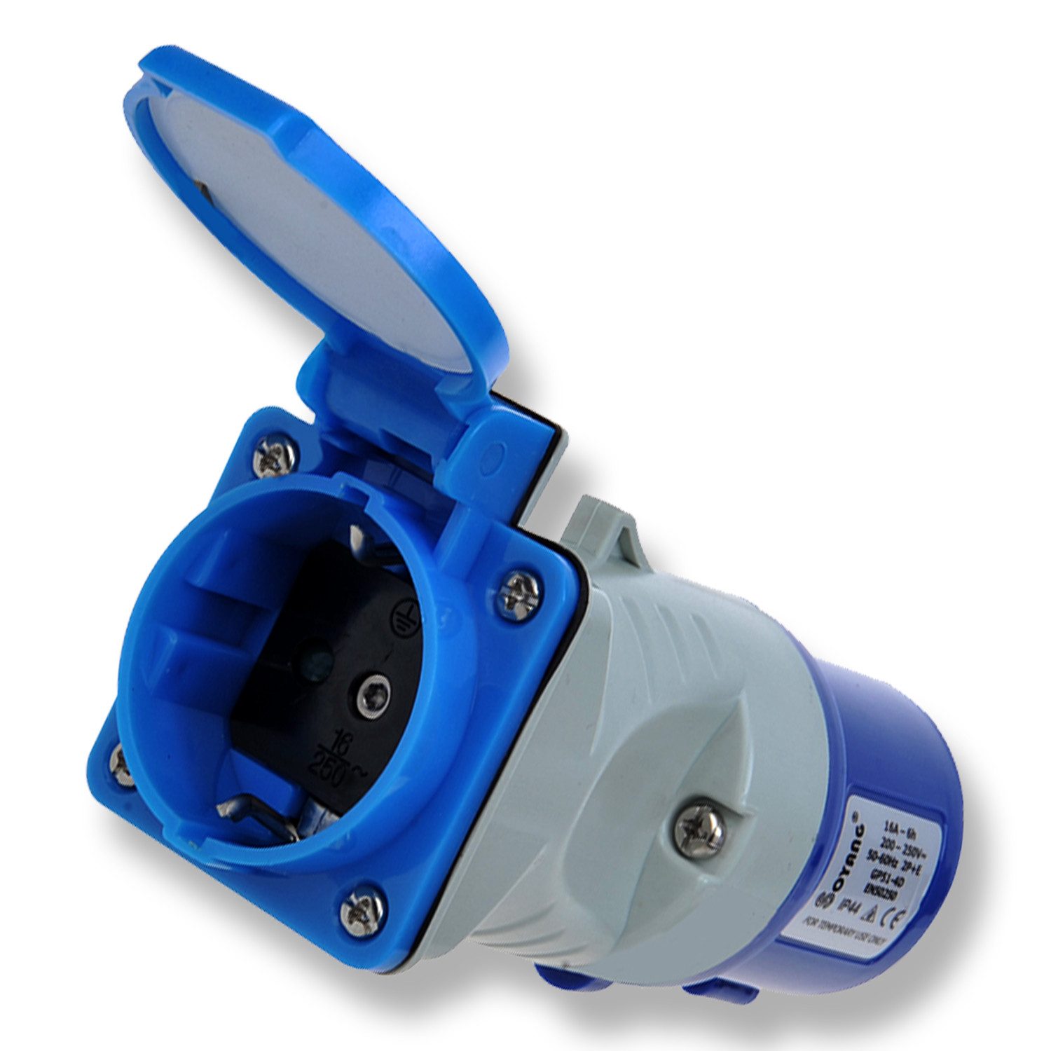 ProPlus Adapterkupplung, CEE zu Schuko, Landstrom Adapter, 230V, 16A CEE-Adapterkabel