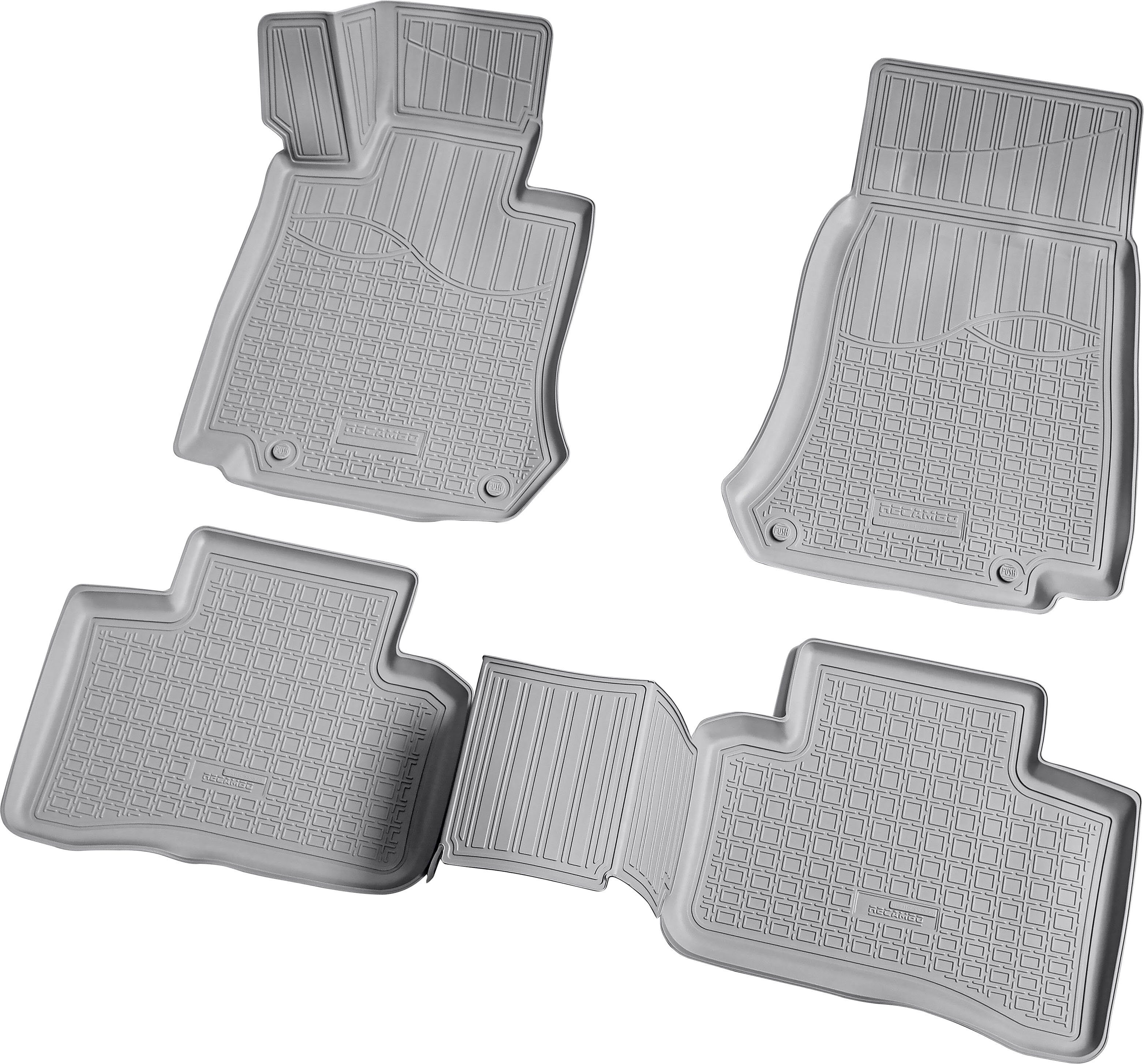 RECAMBO Passform-Fußmatten CustomComforts (4 St), für MERCEDES GLC, X253 ab  2015, perfekte Passform, Hohe Gummiqualität (TPE Material) – längere  Lebensdauer der Automatten