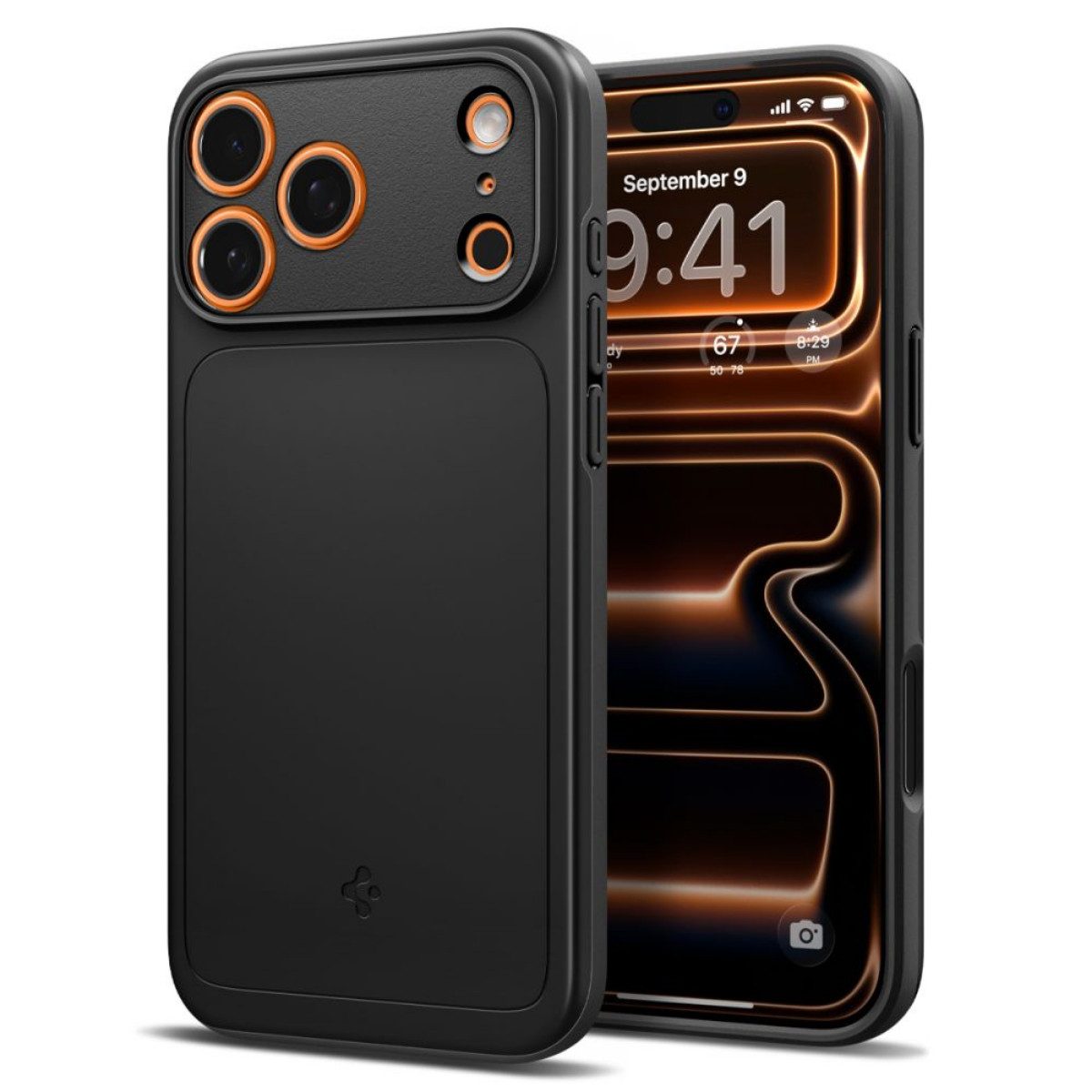 Spigen Handyhülle Thin Fit mit Magnetfunktion Kompatibel mit iPhone 17 Pro Max Schwarz 6,9, Ultradünn mit integrierter Magnetfunktion für minimalistischen Schutz