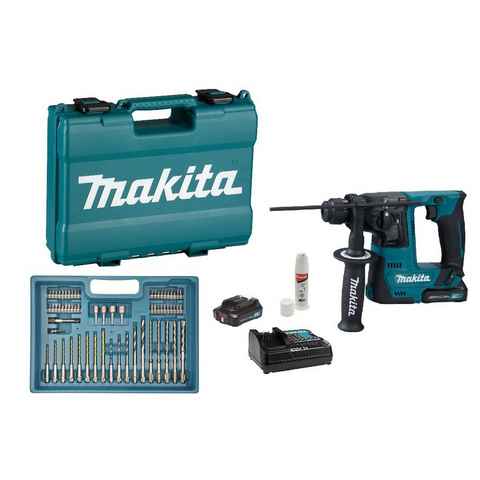 Makita Akku-Bohrhammer HR140DSAE1, 12 V, max. 850,00 U/min, inkl. 2 Akkus und Ladegerät