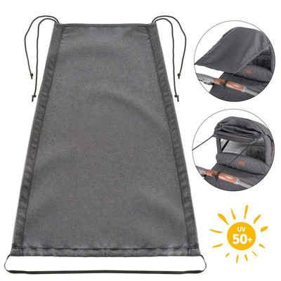Zamboo Kinderwagen-Sonnenschutzhülle Universal - Grau, Sonnensegel für Kinderwagen Sonnenschutz - Sonnenverdeck Babywanne