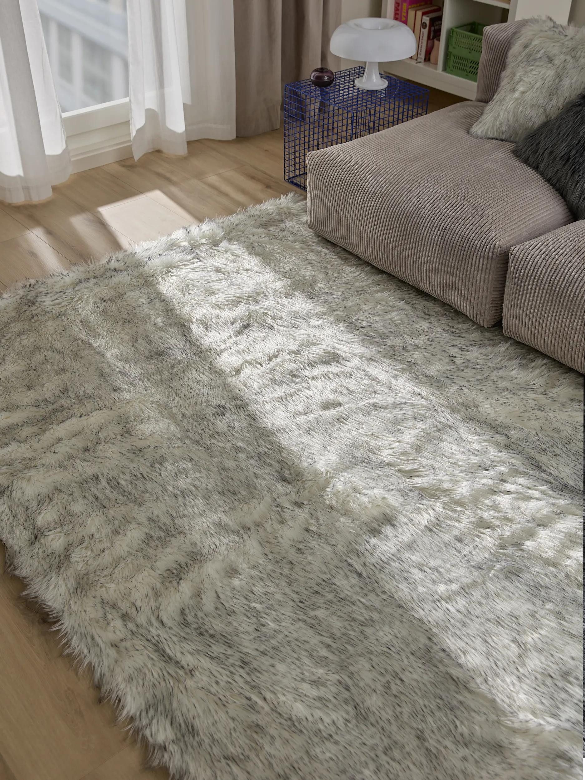 benuta Hochflor-Teppich Nanuk, rechteckig, Höhe: 51 mm, Kunstfaser, Berber, Ethno-Style, Wohnzimmer
