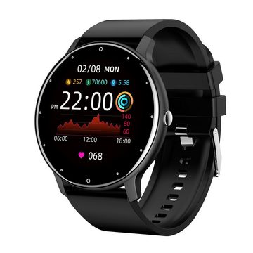 autolock Smartwatch mit Blutdruckmessung,Fitness-Tracker,Gesundheits-Tracker Smartwatch (1,28 Zoll), IP67,wasserdichte Smartwatch für Damen und Herren Smartwatch