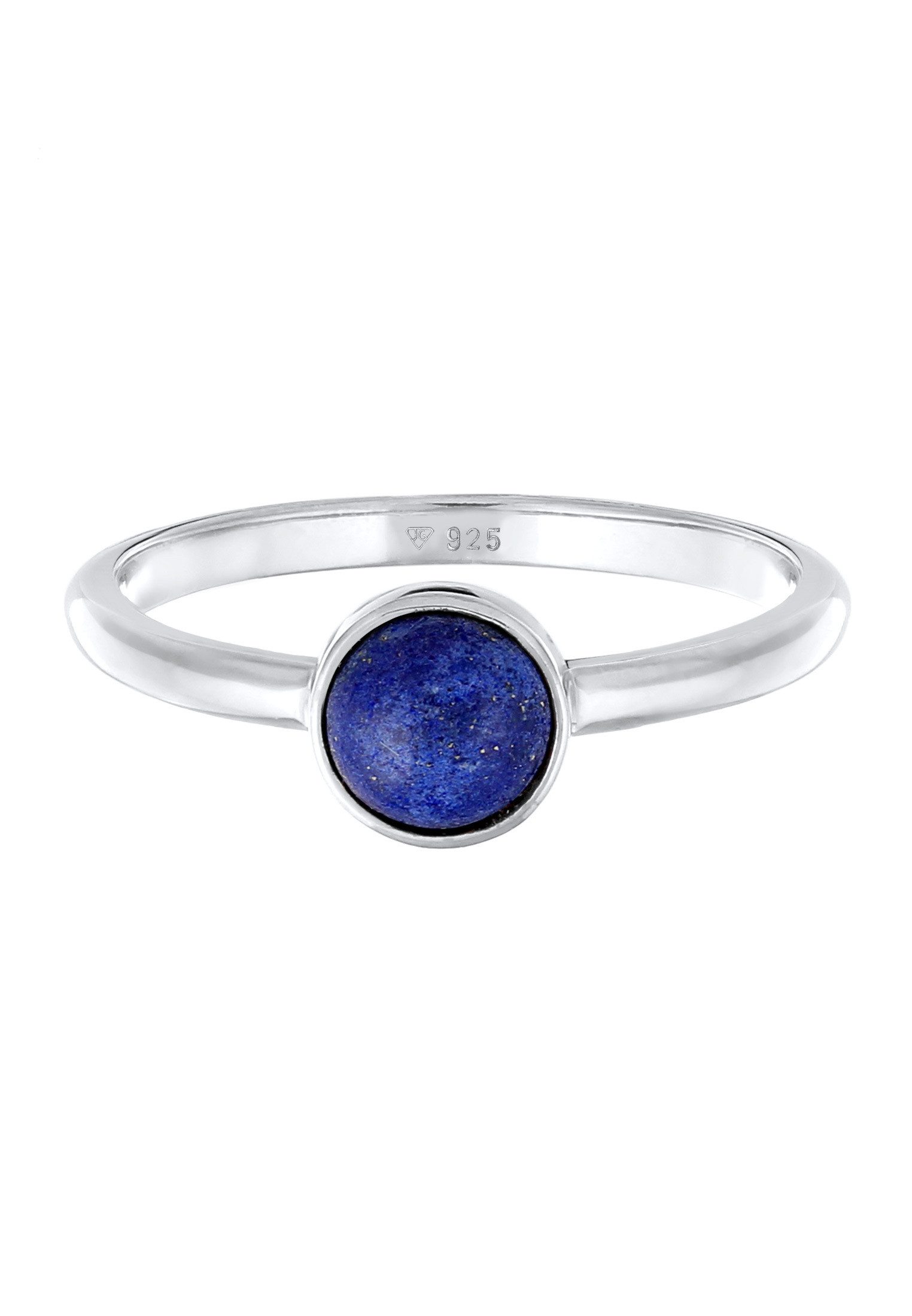 Elli Premium Fingerring Lapis Lazuli Edelstein Solitär 925 Silber günstig online kaufen