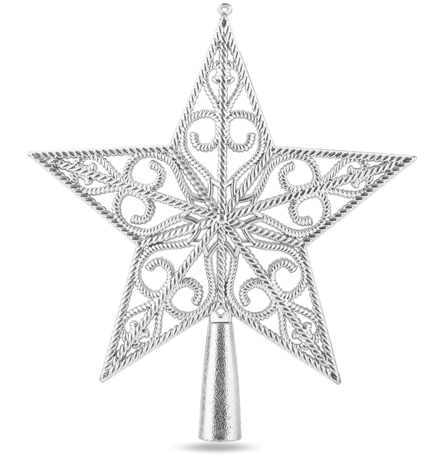 TK Gruppe Christbaumspitze Christbaumspitze für Weihnachtsbaum Baumspitze Aufsatz für Tannenbaum, wiederverwendbar