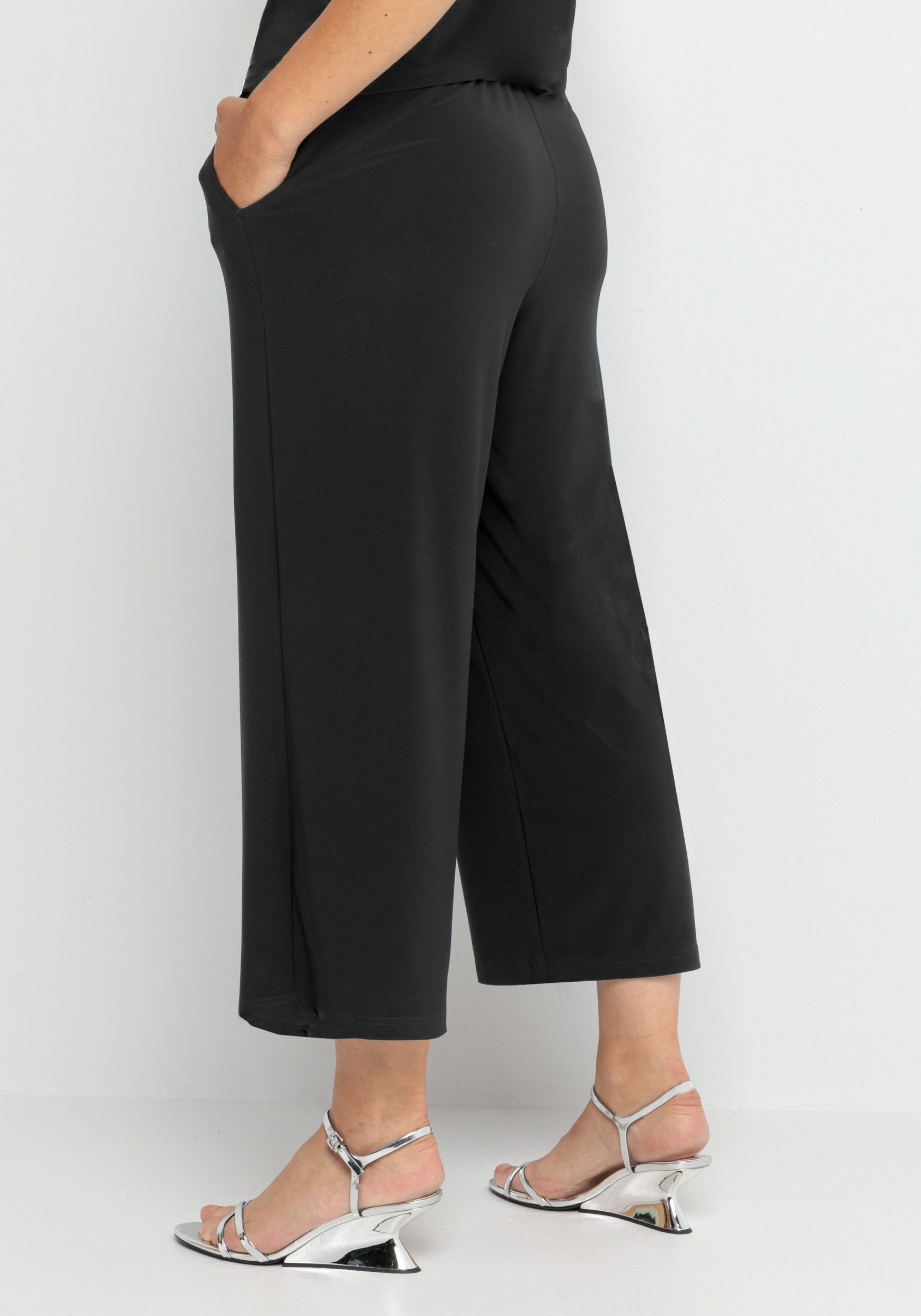 bianca Culotte PARIGI - Stoffhose mit verkürztem, weitem Bein günstig online kaufen