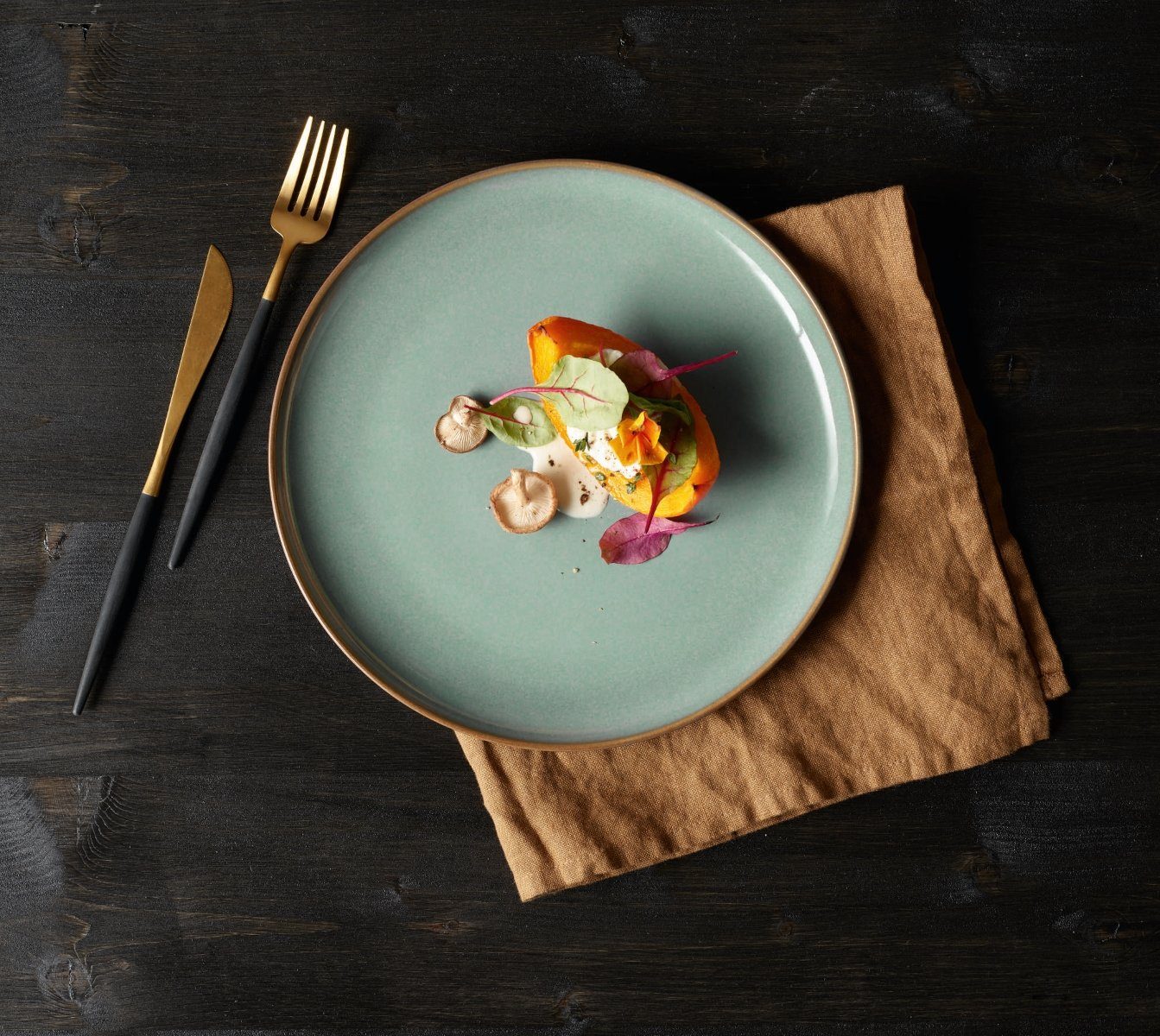 ASA SELECTION Dessertteller SAISONS Dessertteller eucalyptus 21 cm, Geschirr