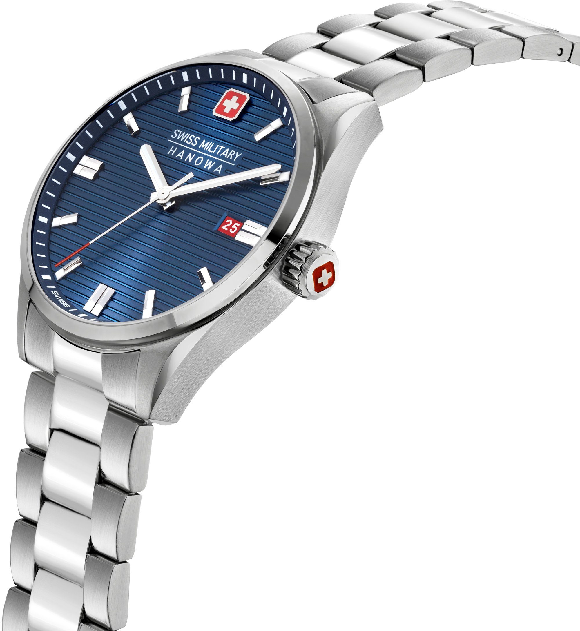 Swiss Military Hanowa Schweizer Uhr SMWGH2200102 ROADRUNNER, Blau
