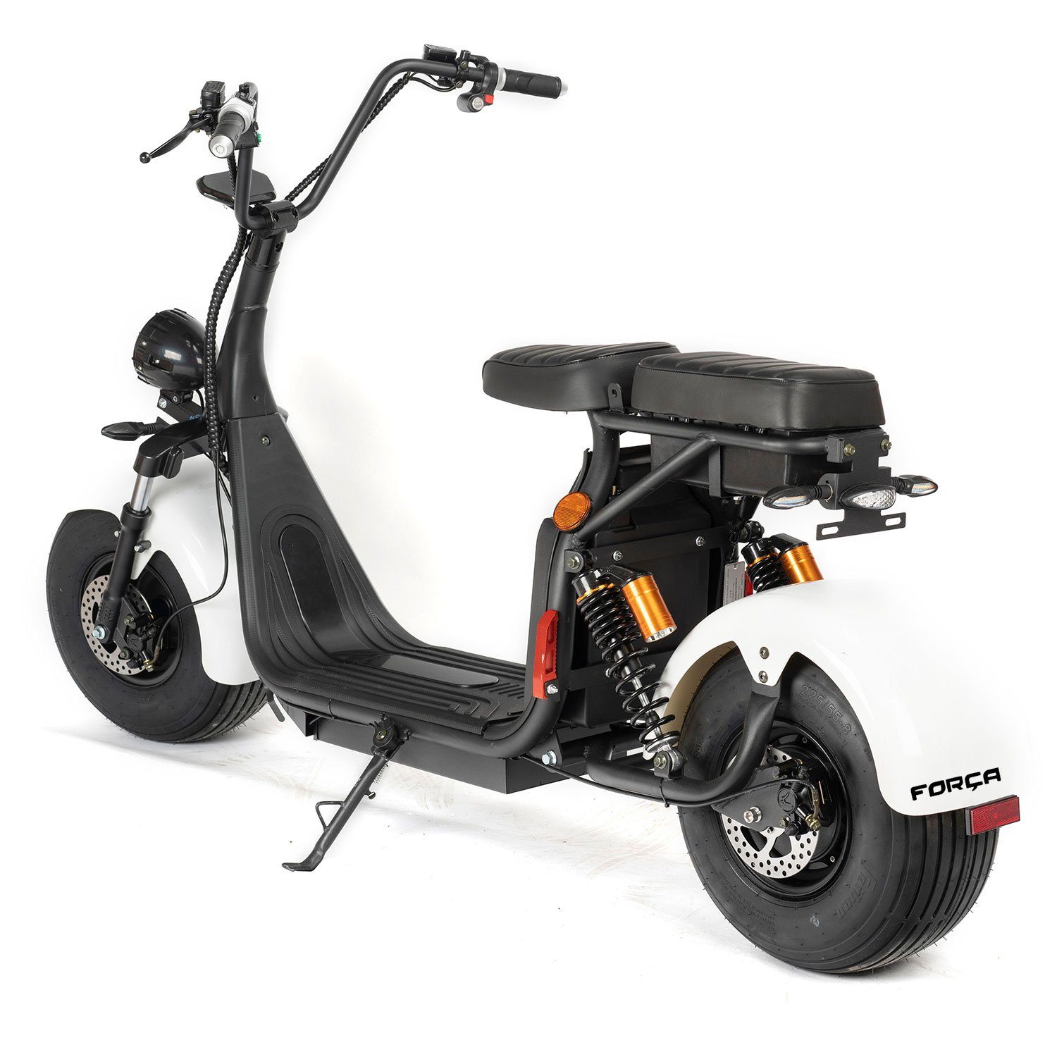 ENEWAY E-Scooter Coco II weiß, 45,00 km/h, (Set, COCO II 2000W 45 km/h 20AH Lithium), mit Straßenzulassung