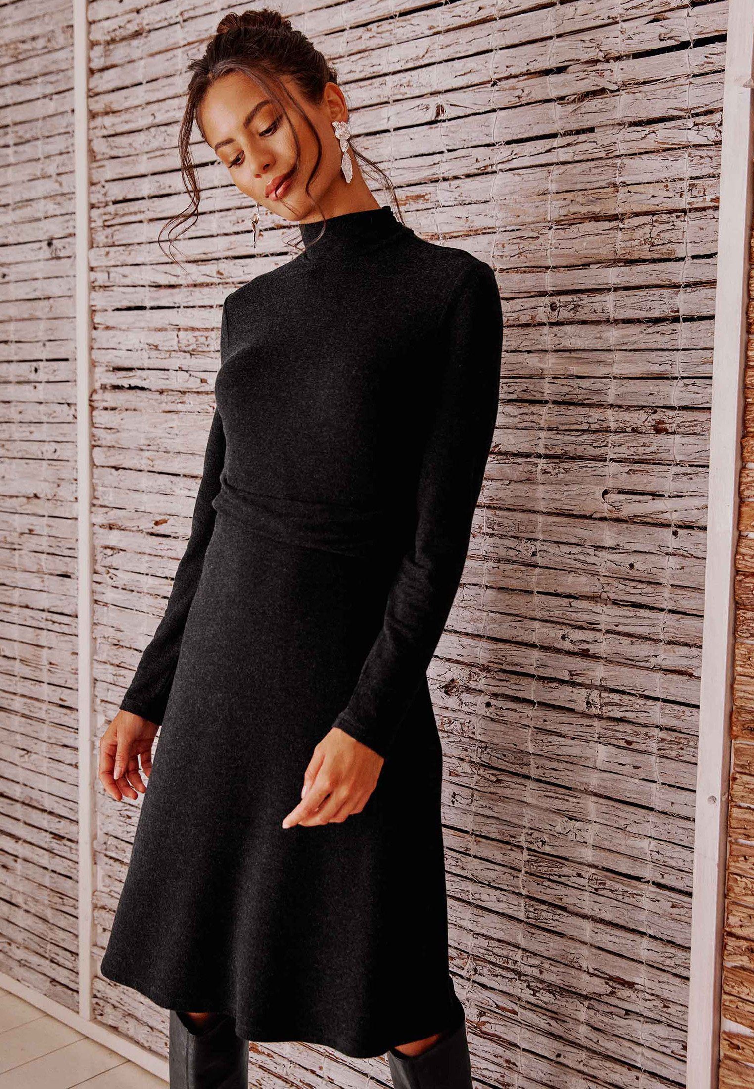 Zero Sommerkleid »Zero Strickkleid mit Stehkragen Kleider - kurz Da« online  kaufen | OTTO