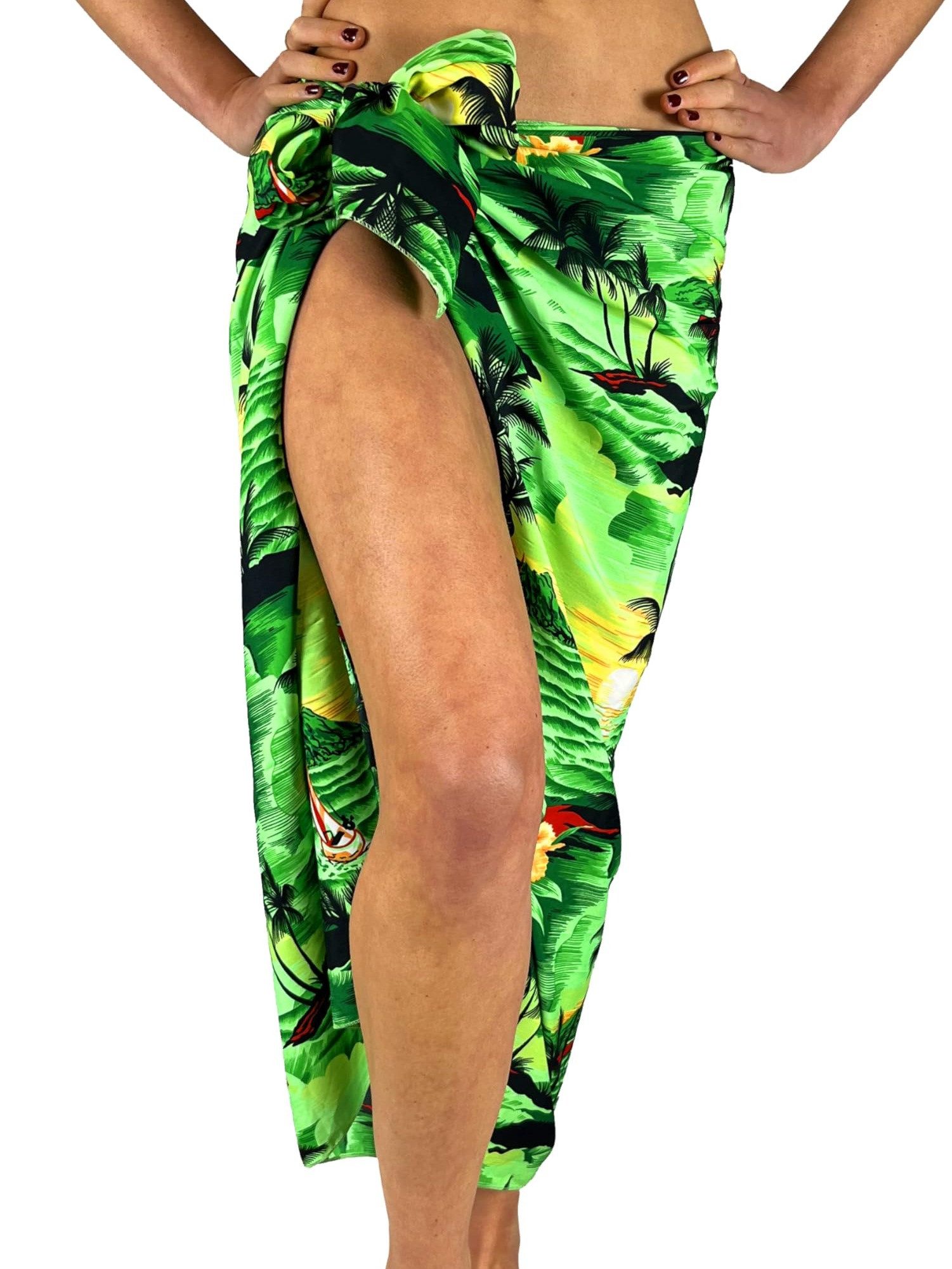 King Kameha Sarong Surf Funky Hawaii-Sarong Strand Pareo Cover-Up Damen Bikini, Pareo Cover-Up