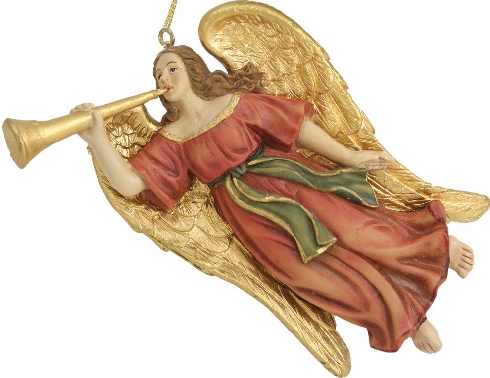 FADEDA Krippenfigur FADEDA Engel fliegend, mit Posaune, Höhe in cm: 10 (1 St)