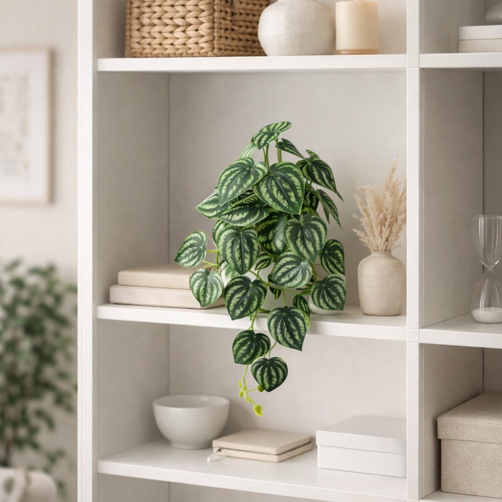 Kunstpflanze Künstliche Hängepflanzen im bruchfesten Topf, Hängepflanze künstlich Efeu, Monstera, Philodendron, Calathea, Pfeilblatt, Mosaik- & Zebrapflanze, PASCH, Bruchfester weißer Kunststofftopf