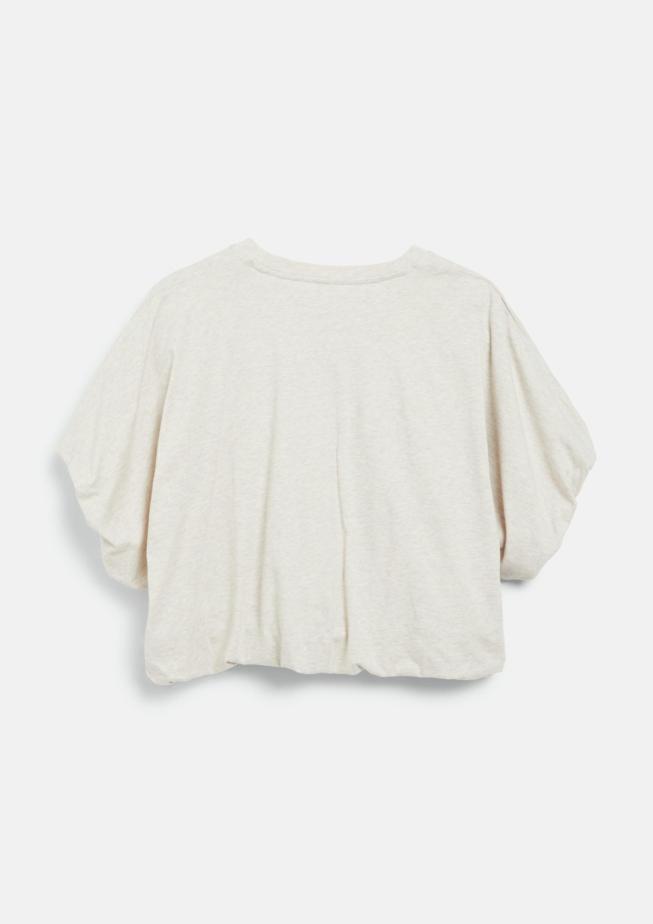 s.Oliver Kurzarmshirt T-Shirt Oversize T-Shirt mit Ballonsaum