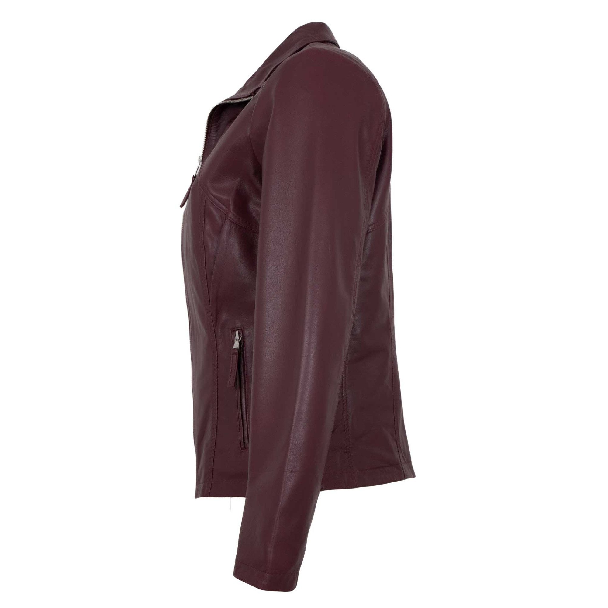Maddox Lederjacke Diana MADDOX - Damen Lederjacke Lammnappa bordo günstig online kaufen
