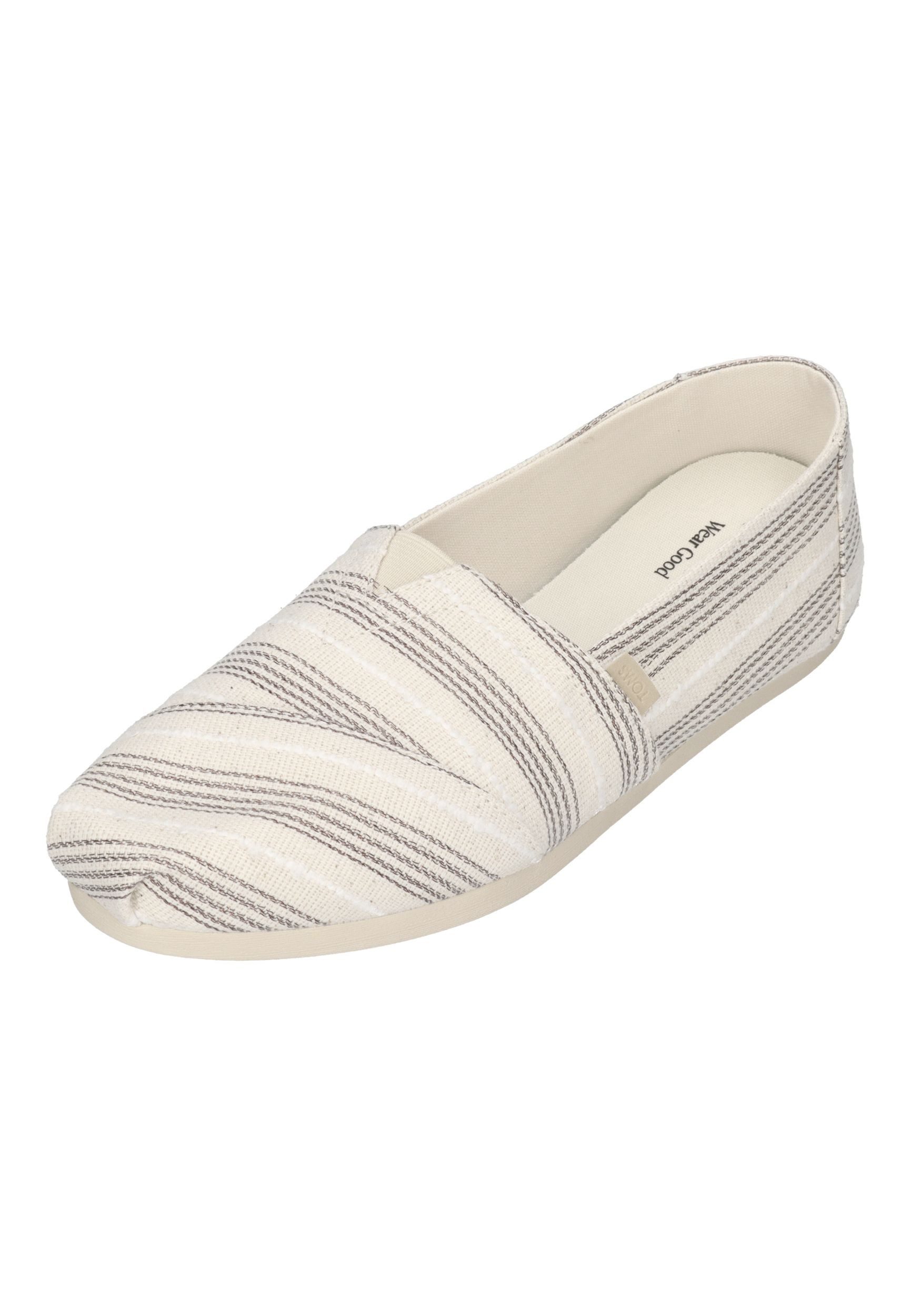 TOMS ALPARGATA CLASSIC 10023037 Espadrille Natural Metallic Stripe