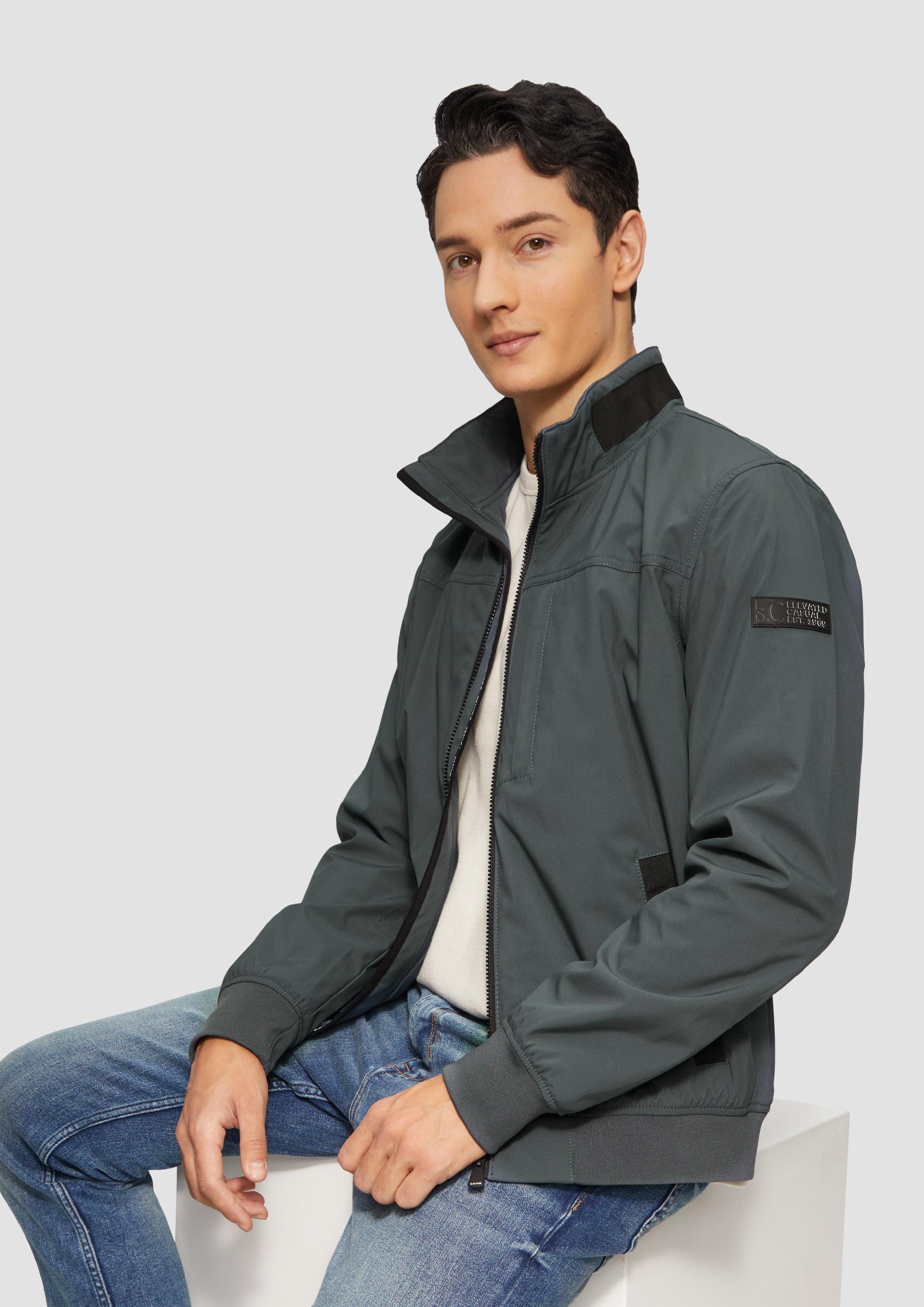 s.Oliver Allwetterjacke Sportive Softshelljacke mit Logo-Tape günstig online kaufen