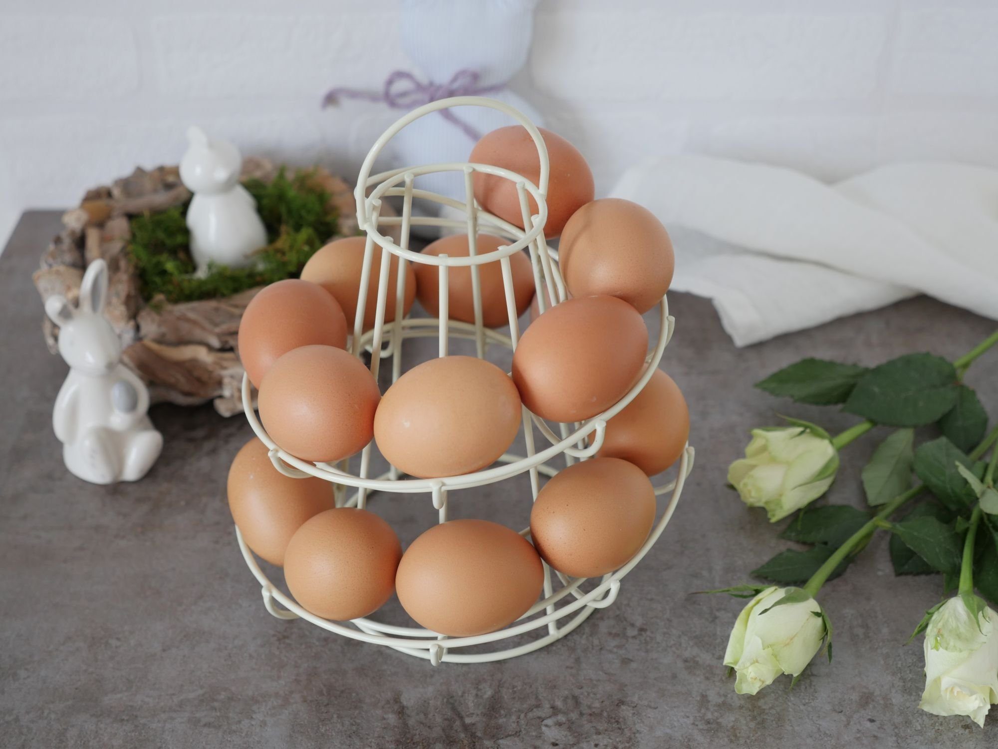 Eierständer, Eierbecher, BV (1-tlg), Esschert Design Frühstücksei-Ständer