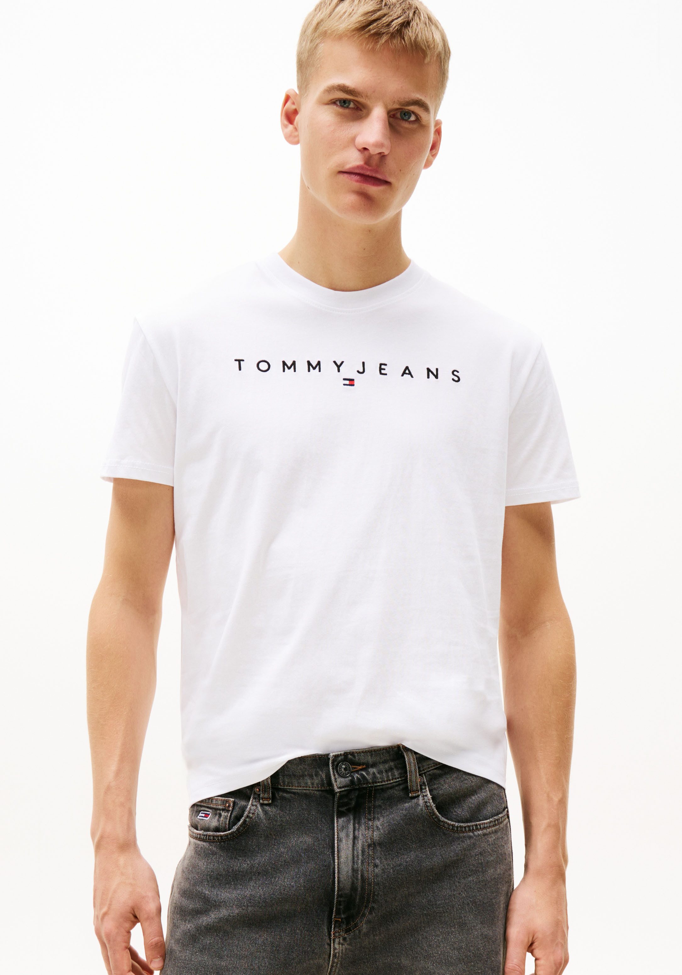 Tommy Jeans T-Shirt TJM REG LINEAR LOGO TEE EXT günstig online kaufen