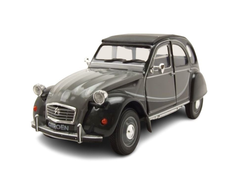 Modellauto Citroen 2CV 6 Charleston Ente 1982 grau schwarz