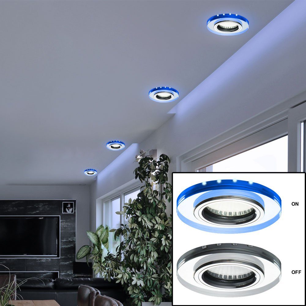 LED Design Decken Spot Lampe Beleuchtung Wohn Schlaf Zimmer Leuchte Chrom Büro 