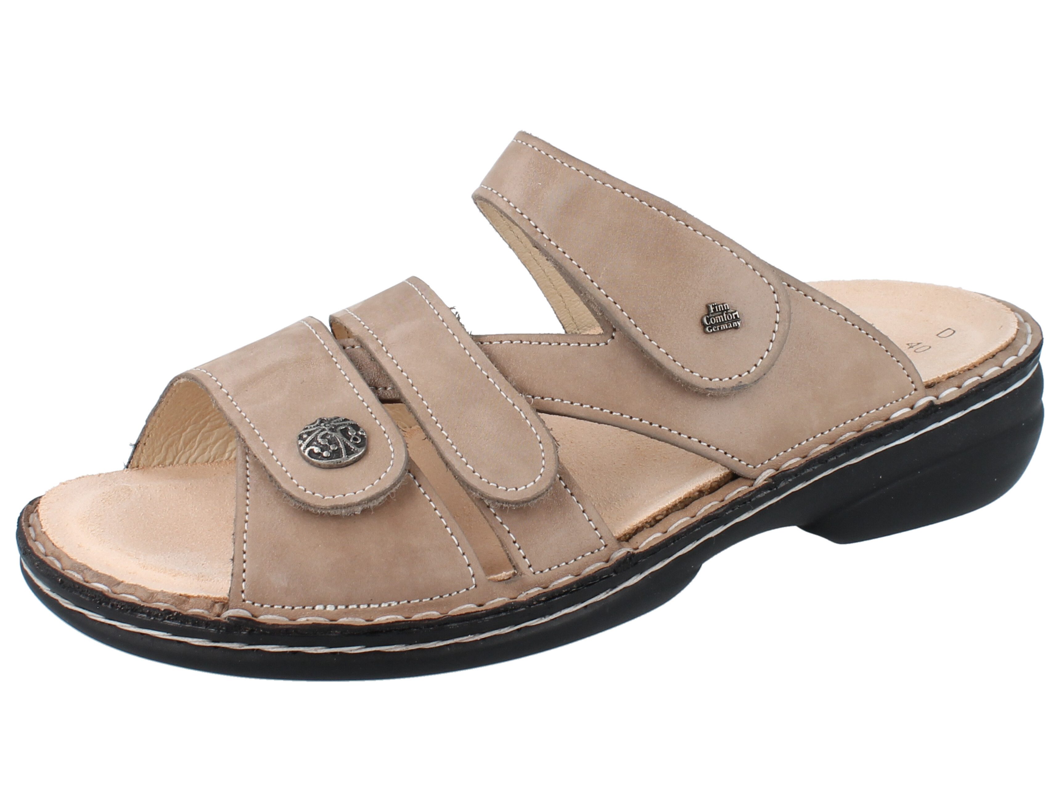 Finn Comfort FINN COMFORT Ventura Soft beige/Kennedy - Größe: 41 Pantolette Wechselfußbett