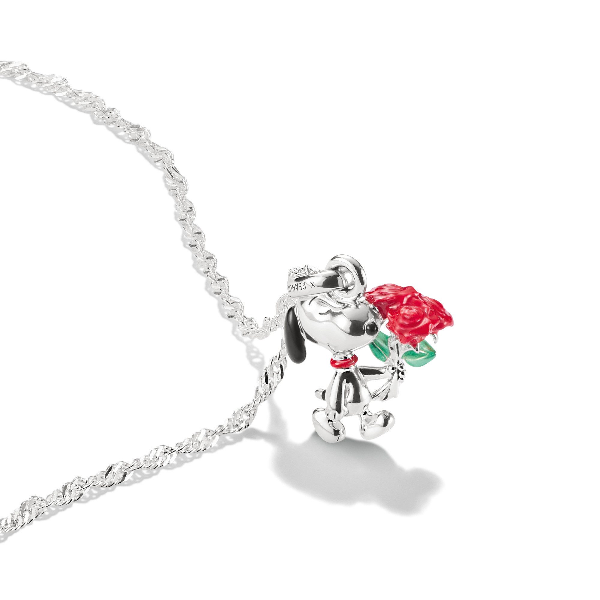 THOMAS SABO Kette mit Anhänger THOMAS SABO x Peanuts Kette Snoopy mit Rosen
