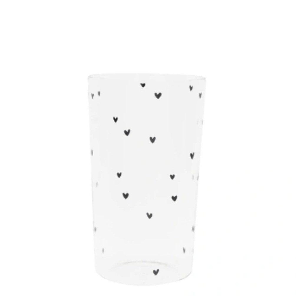 Bastion Collections Latte-Macchiato-Glas Bastion Collections Herzen 450ml, glas