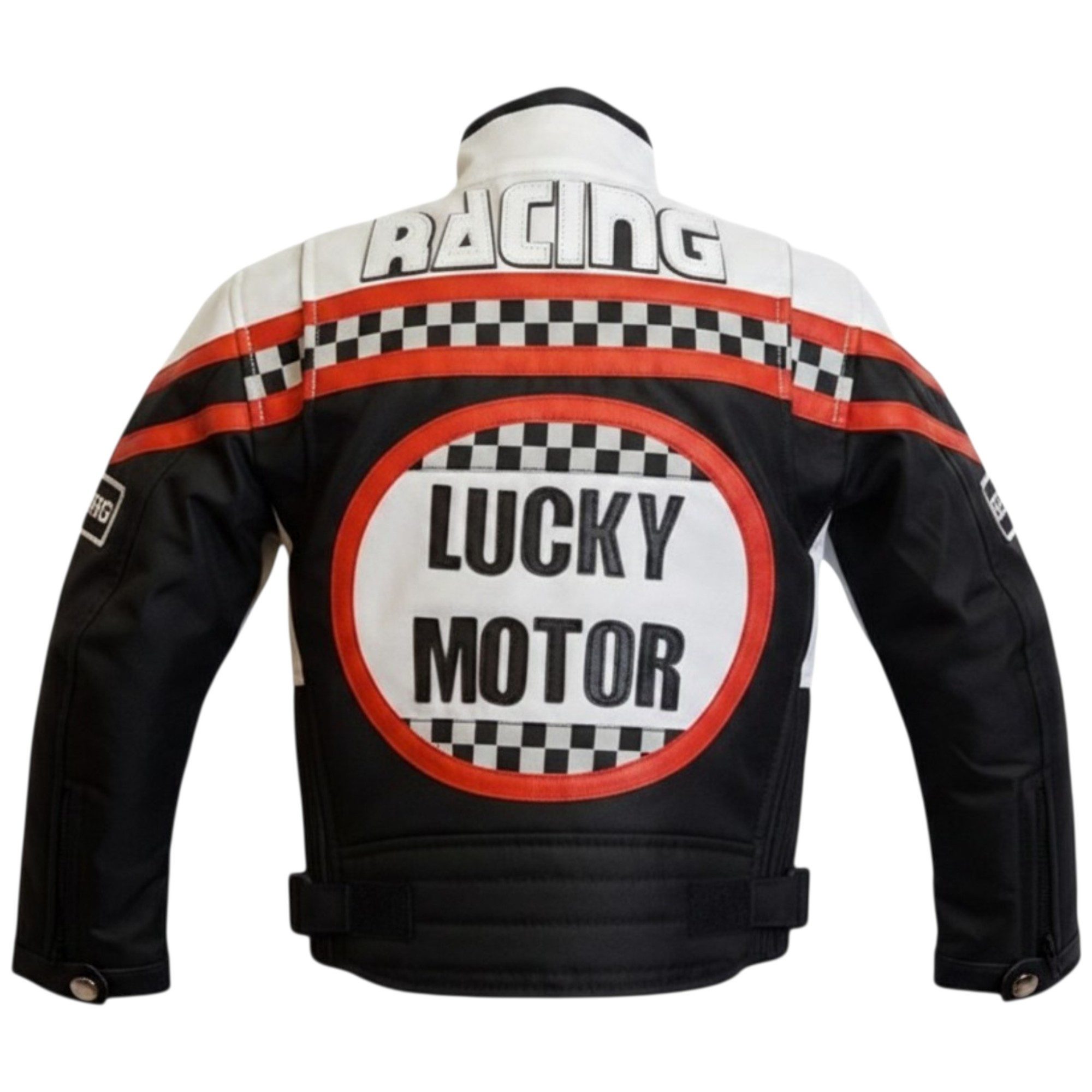 MDM Motorradjacke Kinder Motorradjacke Racing Stil mit Protektoren (Kinder Motorradjacke im Racing Stil mit Protektoren) Kinder Motorradjacke im Racing Stil, 50 – Bild 3 von 4