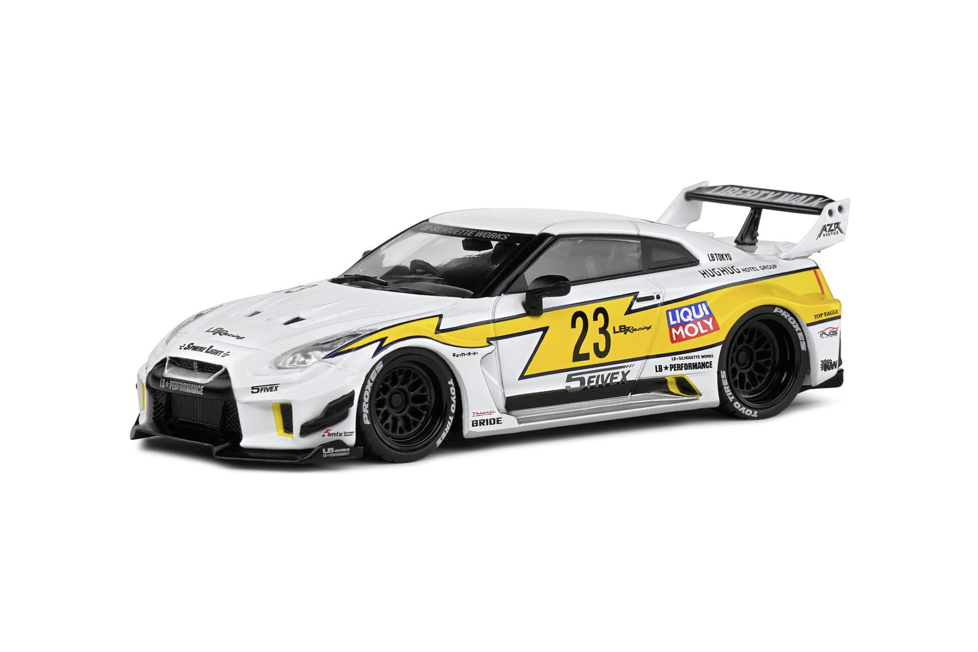 Modellauto Solido 1:43 Nissan GTR35 2019 weiß Modellauto