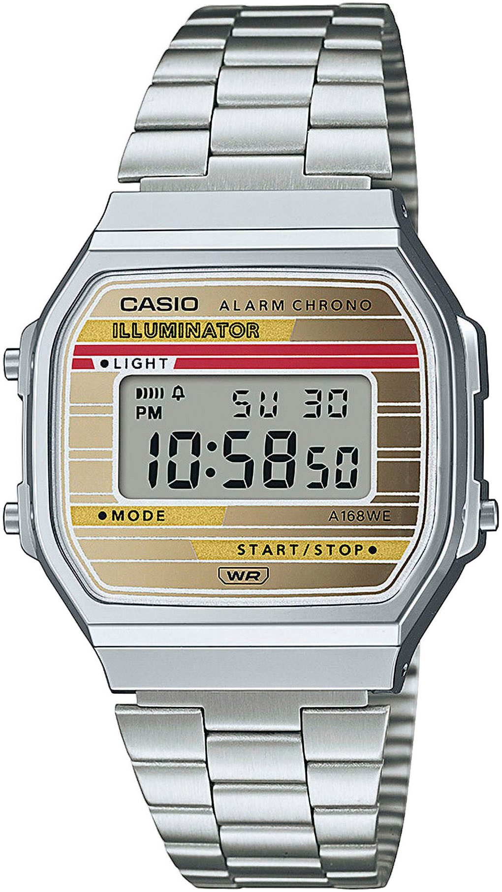 CASIO VINTAGE Chronograph A168WEHA-9AEF, Quarzuhr, Armbanduhr,Damenuhr, günstig online kaufen