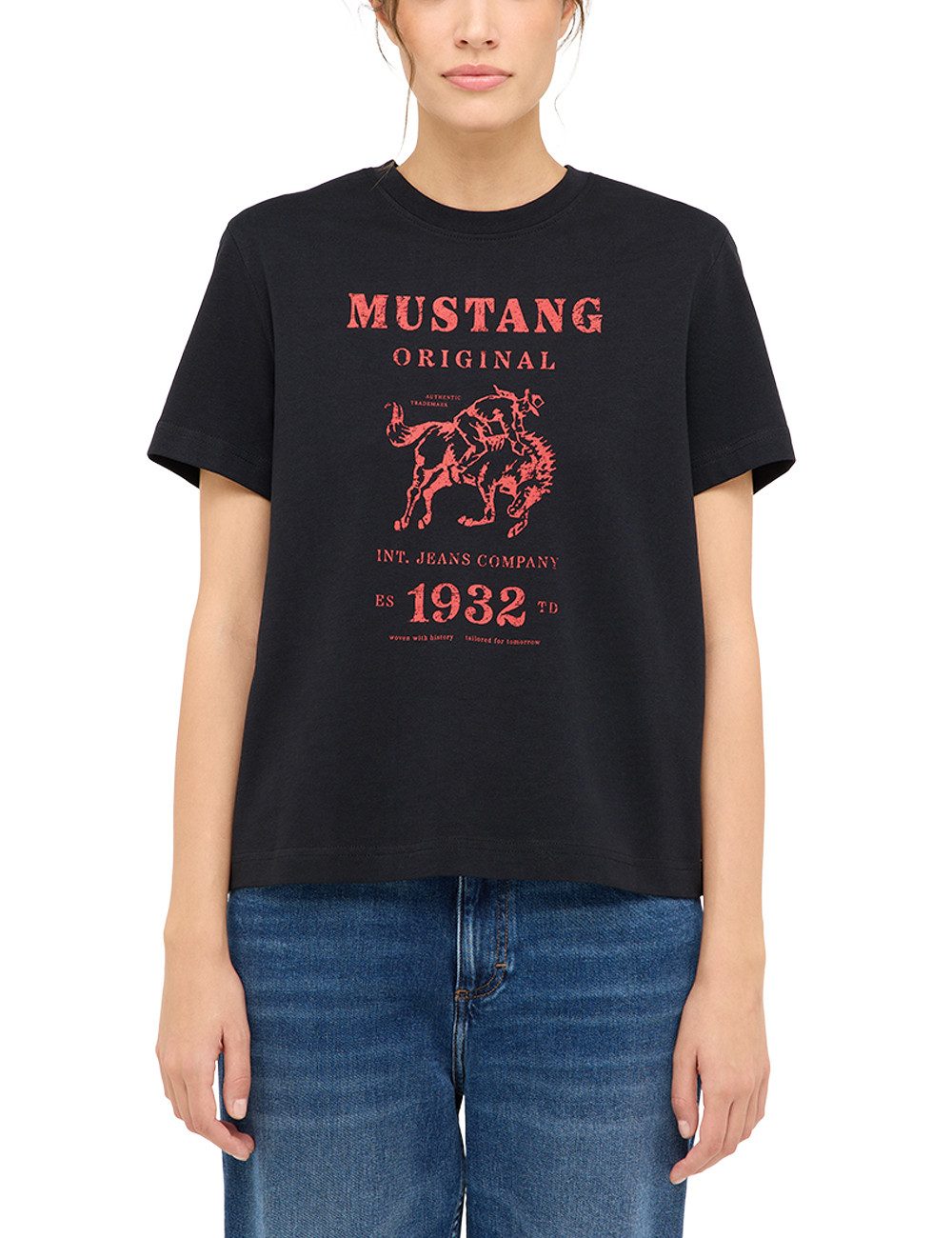 MUSTANG Kurzarmshirt Damen Style Floris